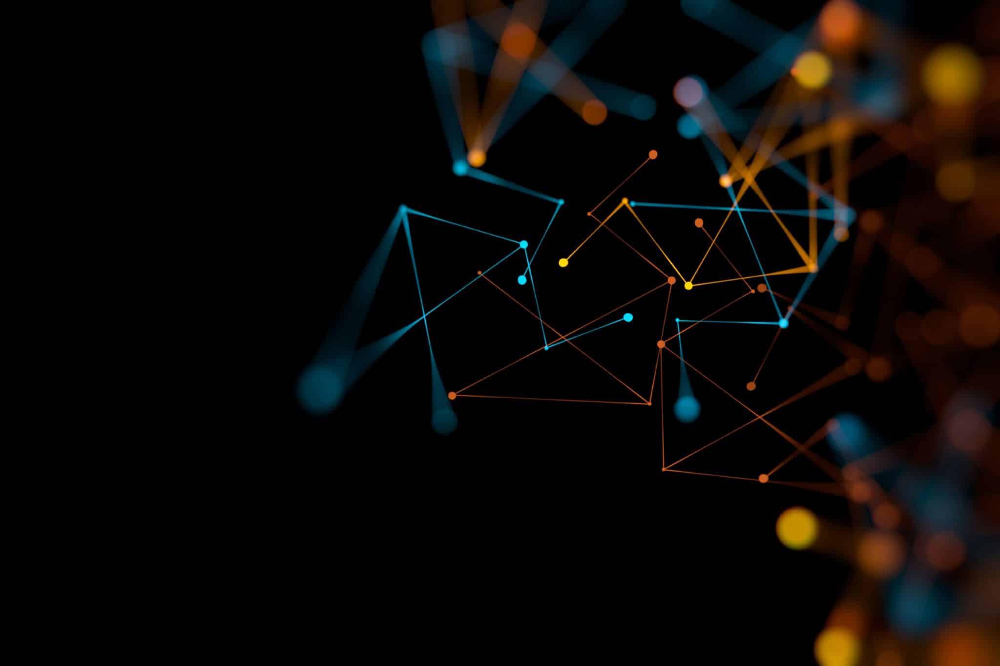 Abstract technology network background